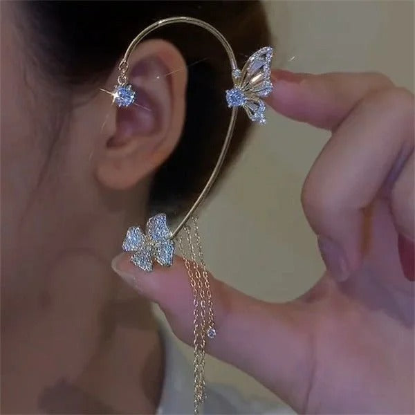 Liriel - Butterfly Tassel Earrings
