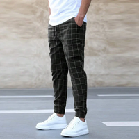 Caedon | Men's Plaid Tapered Jogger Pants