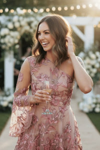 Elegant Outdoor Wedding Guest Outfit Dress