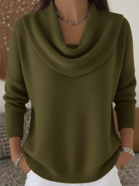 Calista | Women's Cowl Neck Long Sleeve Sweater