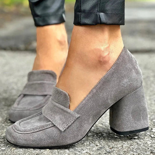 Calliope | Women's Block Heel Penny Loafers