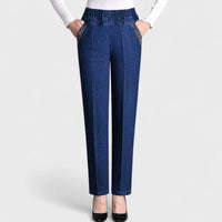 Calliope | Women's Elastic Waist Straight Leg Pants