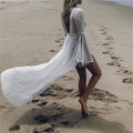 Calliope | Women's Open Back Flared Sleeve Maxi Dress