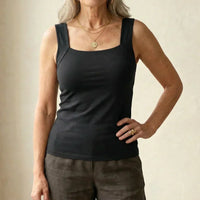 Calloway | Women's Square Neck Built-In Bra Tank Top