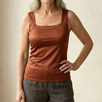 Calloway | Women's Square Neck Built-In Bra Tank Top