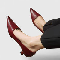 Cambria | Women's Pointed Toe Slingback Kitten Heels