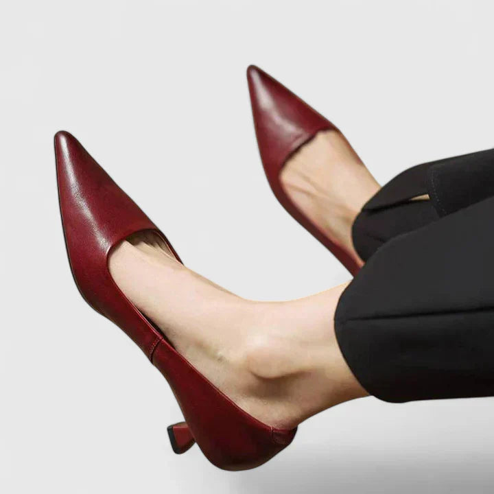 Cambria | Women's Pointed Toe Slingback Kitten Heels