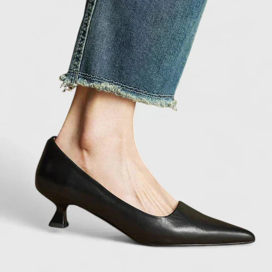 Cambria | Women's Pointed Toe Slingback Kitten Heels