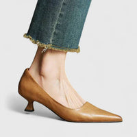 Cambria | Women's Pointed Toe Slingback Kitten Heels