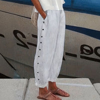 Camellia | Women's Striped Wide Leg Pants