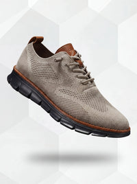 Piers – Ultracomfort Breathable Shoes in Khaki & Black