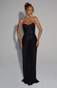 Carina Maxi Dress – Black