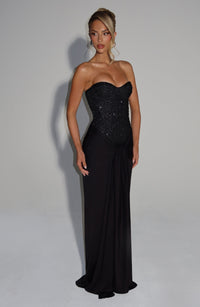 Carina Maxi Dress – Black