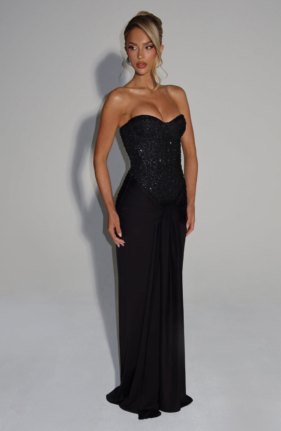 Carina Maxi Dress – Black