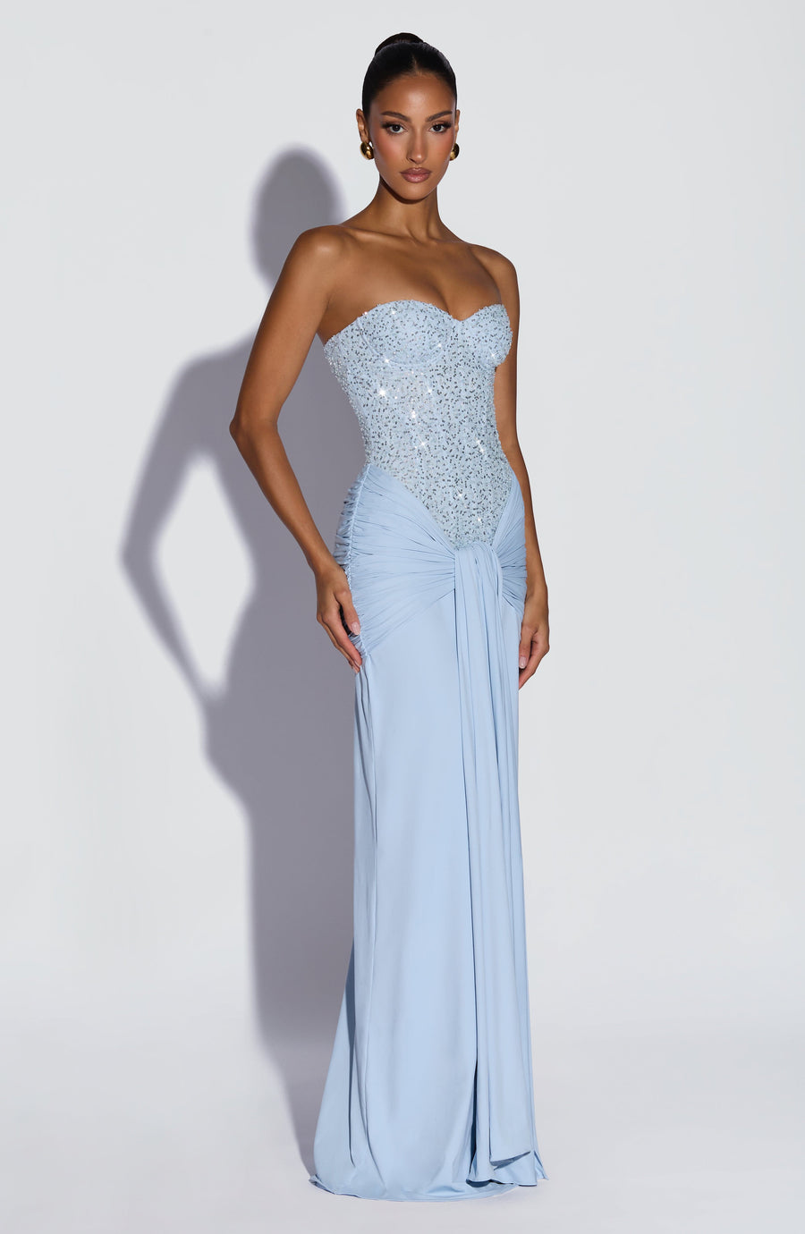 Carina Maxi Dress – Glacier Blue