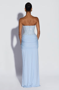 Carina Maxi Dress – Glacier Blue