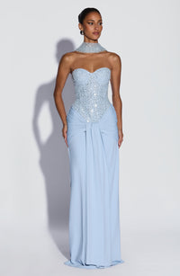 Carina Maxi Dress – Glacier Blue