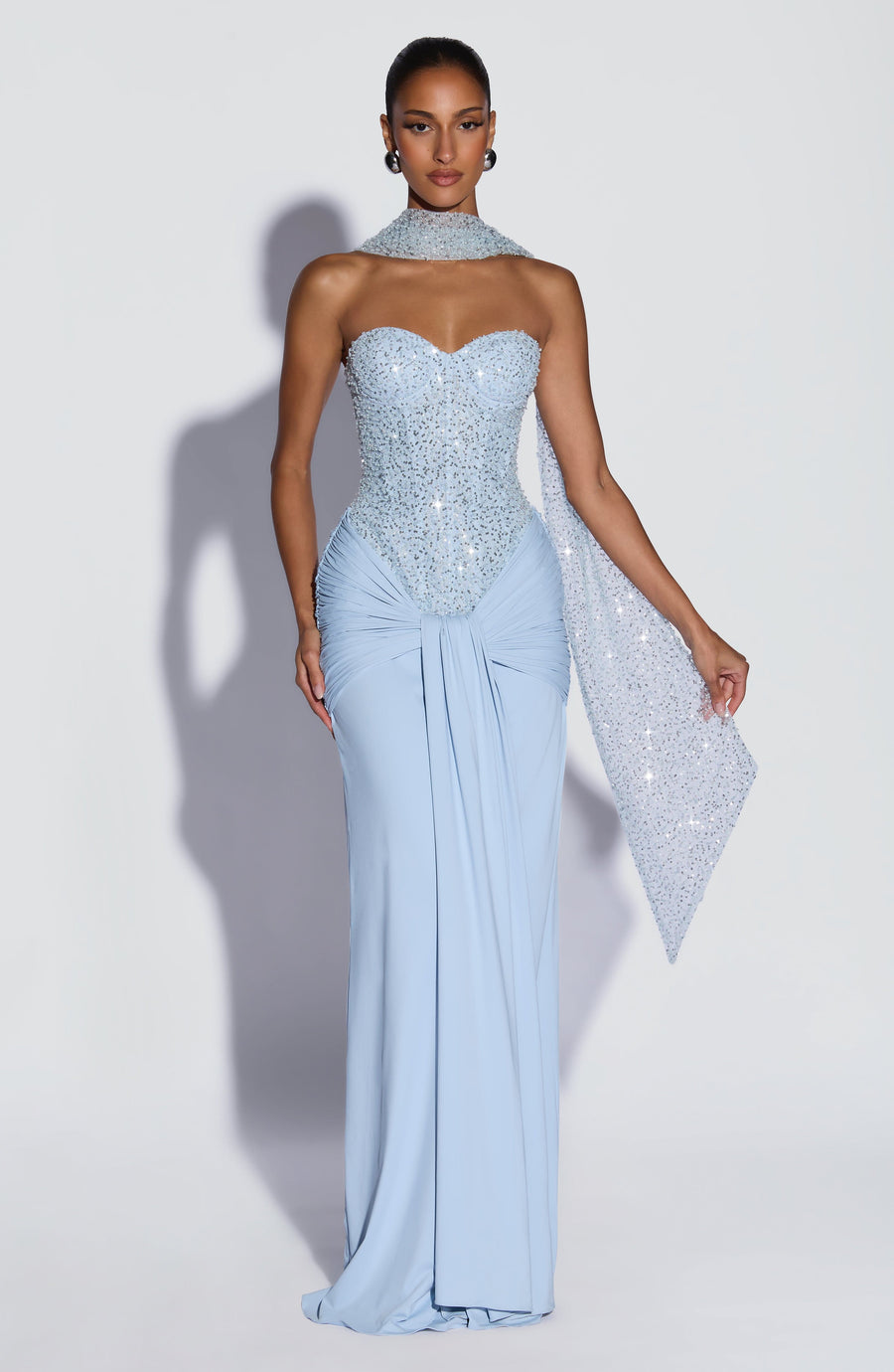 Carina Maxi Dress – Glacier Blue