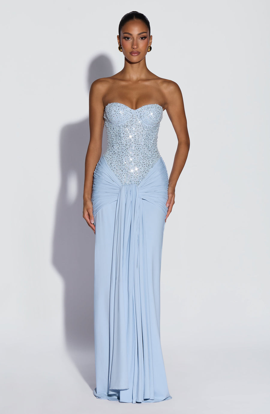 Carina Maxi Dress – Glacier Blue