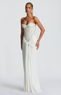 Carina Maxi Dress – Ivory