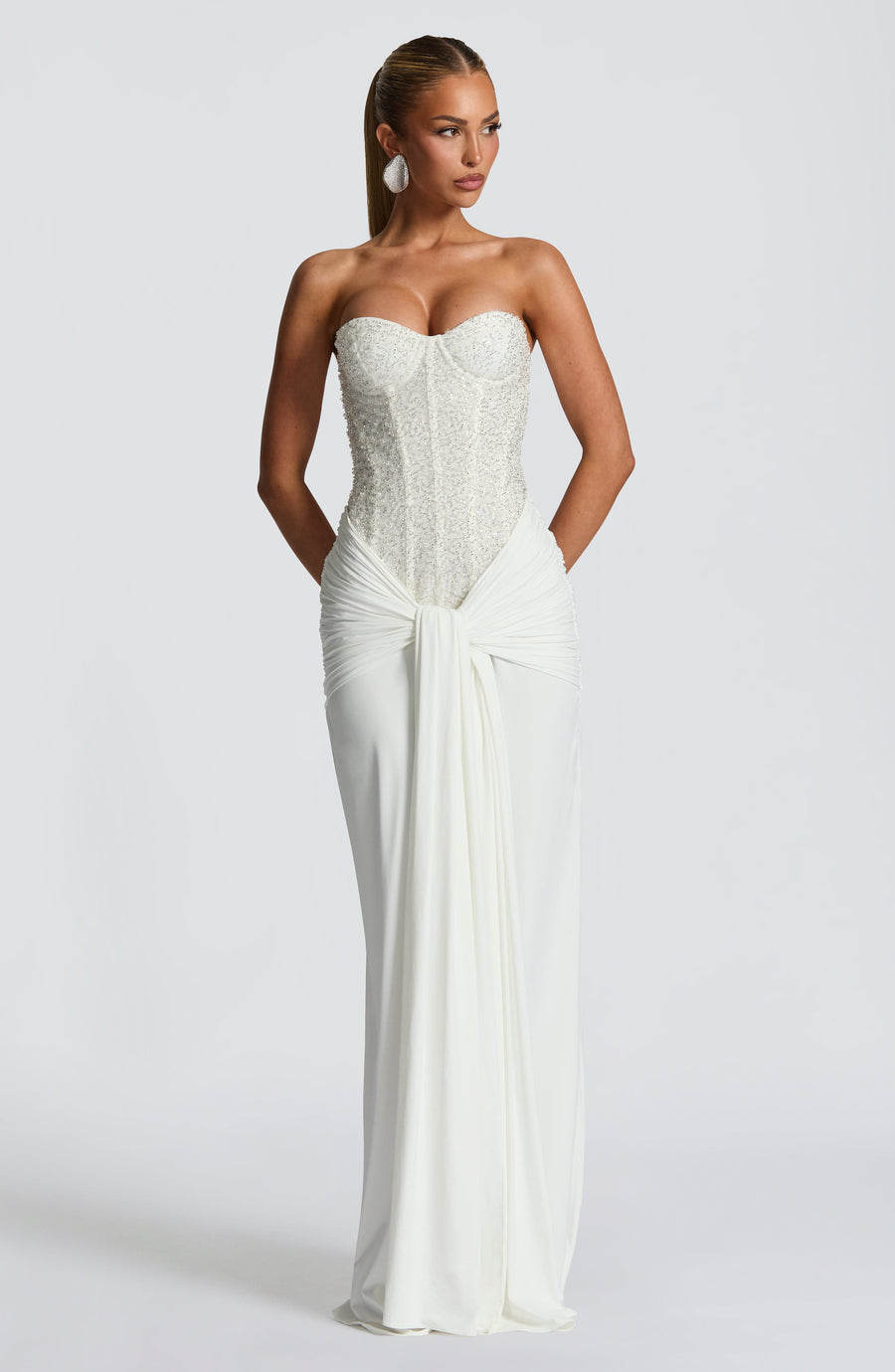Carina Maxi Dress – Ivory