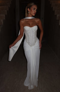 Carina Maxi Dress – Ivory