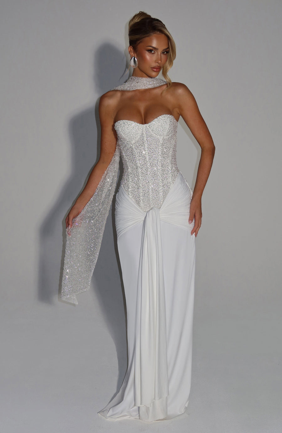 Carina Maxi Dress – Ivory