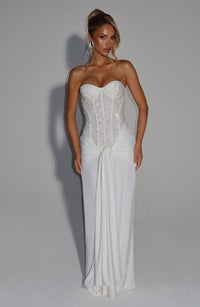 Carina Maxi Dress – Ivory