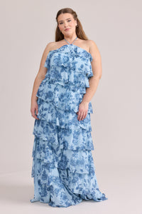 Carrie Chiffon Floral Print Dress