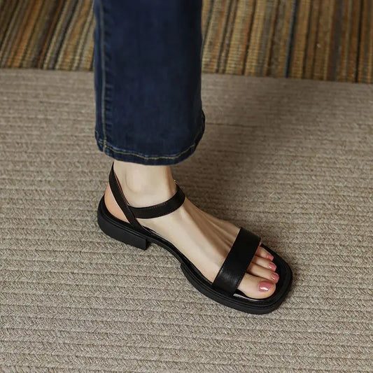 Cassia | Women's Ankle Strap Flat Sandals