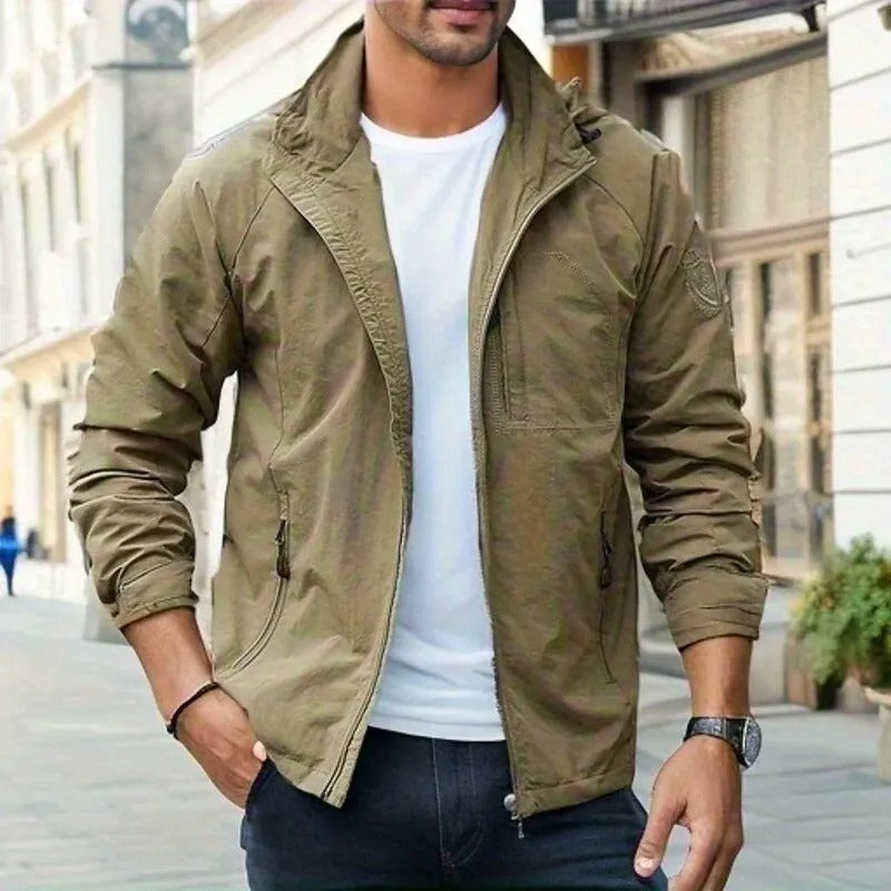 Cassian | Men's Stand Collar Full Zip Casual Jacket