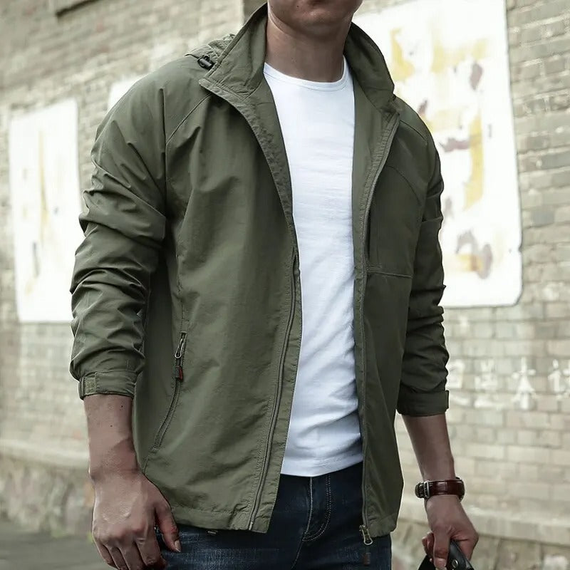 Cassian | Men's Stand Collar Full Zip Casual Jacket