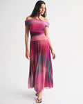Women's A&F Bra-Free Giselle Drop-Waist Maxi Dress in Pink Pattern