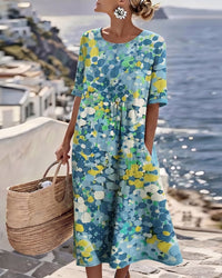 Vivia – Printed Loose-Fit Dress