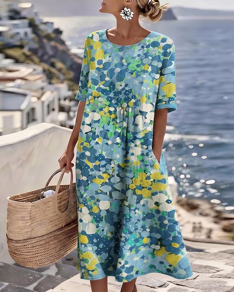 Vivia – Printed Loose-Fit Dress