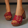 Orfa Platform Heel Sandal