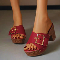 Orfa Platform Heel Sandal