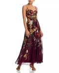 Aqua Pleated Floral Guest Of Dress Exclusive Bloomingdale's Women