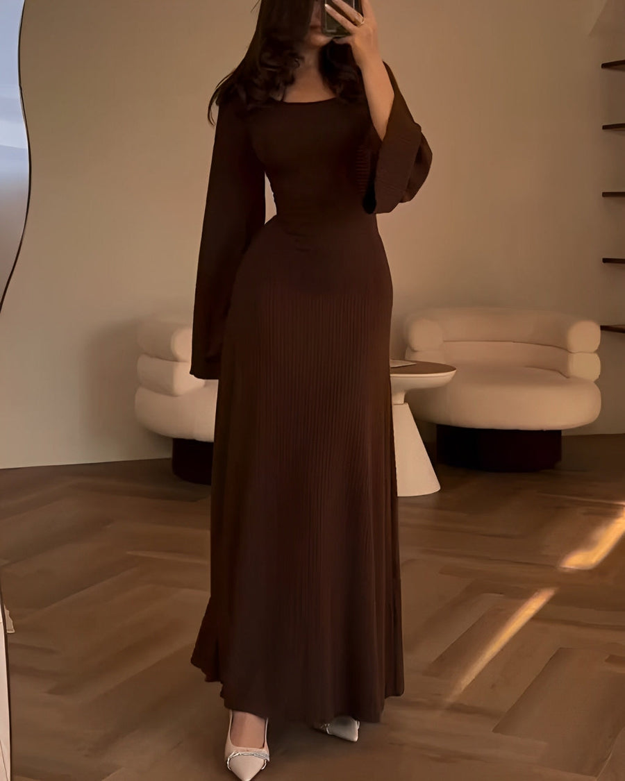 Elegant Knitted Maxi Dress