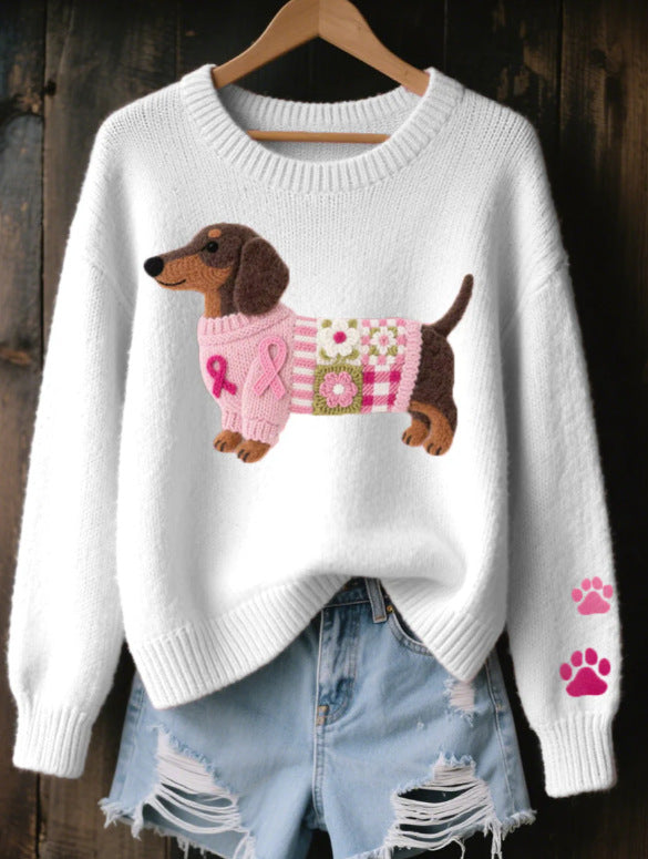 Halen Graphic Round-Neck Sweater