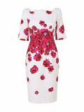 Lk Bennett Dress (New With Flaw) L.K. Bennett Lasana Pink Poppy Sheath