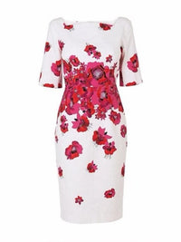 Lk Bennett Dress (New With Flaw) L.K. Bennett Lasana Pink Poppy Sheath