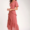 Dress Bridesmaids Dress Color: Pink Size: M