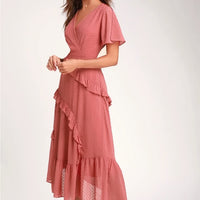 Dress Bridesmaids Dress Color: Pink Size: M