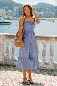 Sweet Like Honey Gingham Maxi Dress