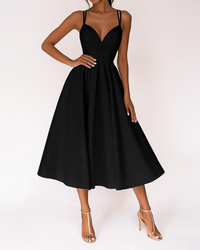 Cecily | Women's Sweetheart Neckline A-Line Midi Dress