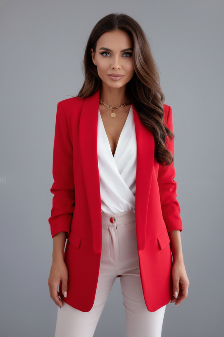 Celeste | Women's Wrap Collar Fitted Blazer