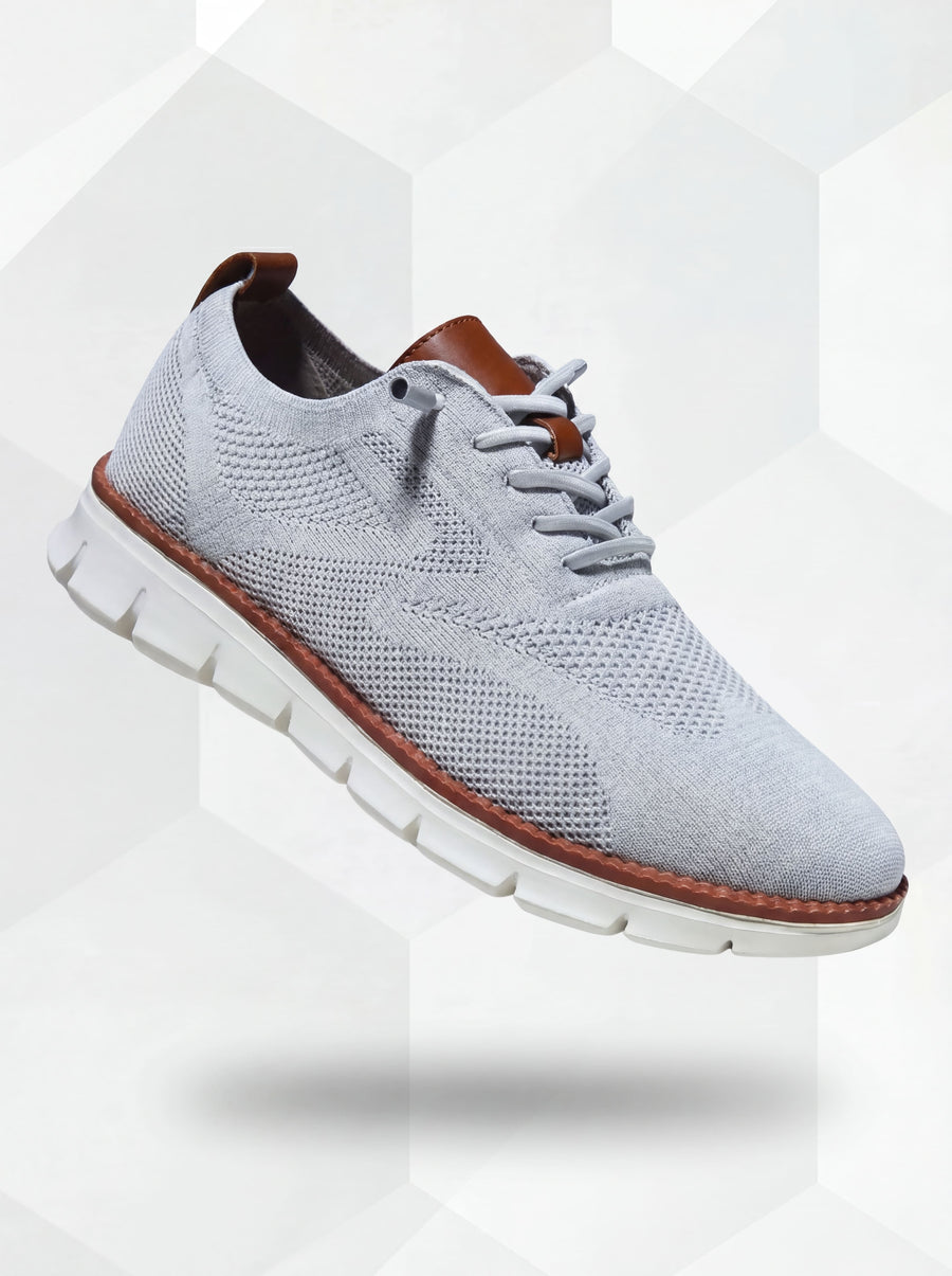 Tate – Ultracomfort Breathable Shoes in Light Grey