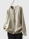 Celestine | Women's Round Neck Long Sleeve Cardigan