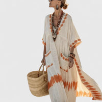Celina | Women's Striped V-Neck Maxi Dress